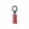 Panduit Ring Terminal, 5/16 in Stud Size, 18 AWG, 600 V, Vinyl Insulated, Red, 100 PK PV18-56R-CY - alternate 1